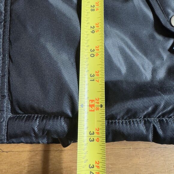 Vintage Marlboro Compass Jacket Mens Large Black Hooded Quilted Winter 90s Parka - Picture 10 of 12